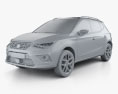 Seat Arona FR 2020 3D 모델  clay render
