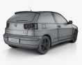 Seat Ibiza 3도어 2002 3D 모델 