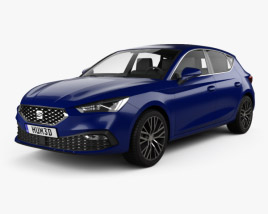 Seat Leon Xcellence 5-door hatchback 2022 3D model