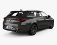 Seat Leon FR eHybrid sportstourer 2022 Modèle 3d vue arrière