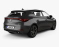 Seat Leon FR eHybrid 5-door hatchback 2022 3d model back view