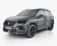 Seat Ateca Xperience 2022 3D 모델  wire render