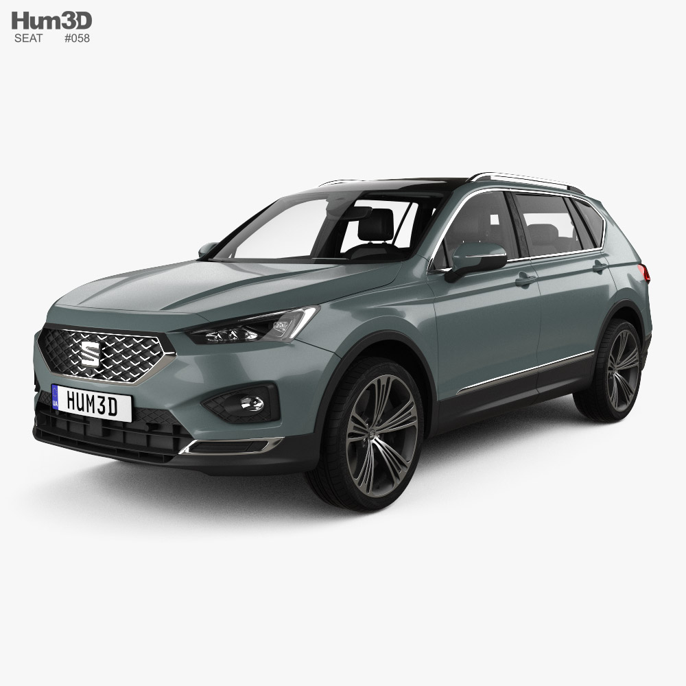 Seat Tarraco with HQ interior 2019 3D model