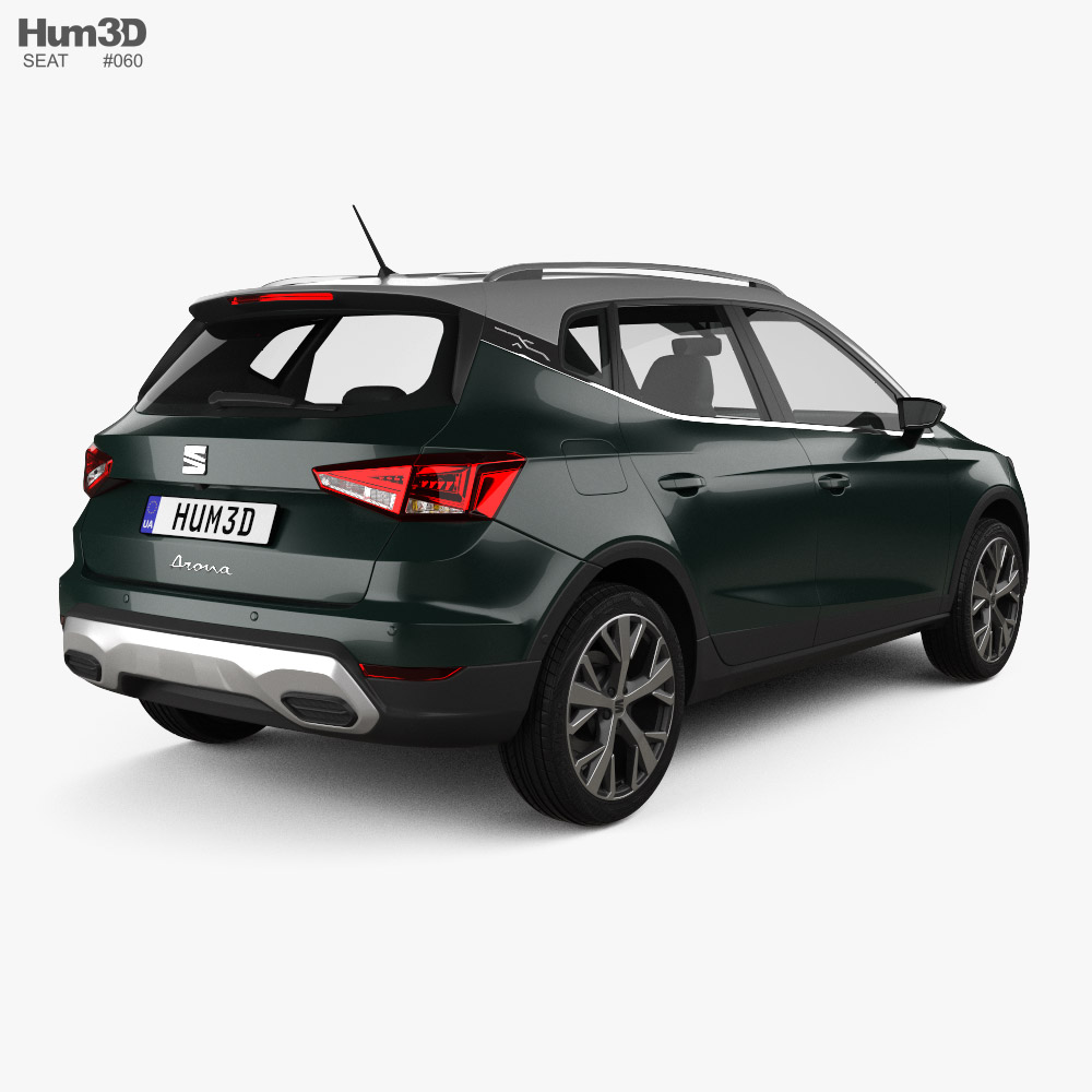 Seat Arona Xperience 2021 3D 모델  back view