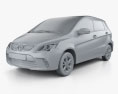 Senova EV200 2019 3d model clay render