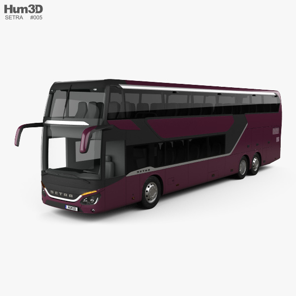 Setra S 531 DT 버스 2018 3D 모델 