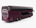 Setra S 531 DT Bus 2018 3D-Modell Rückansicht