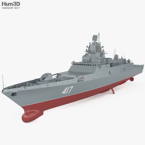 Classe Almirante Gorshkov Fragata Modelo 3d