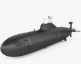 Akula-class submarino Modelo 3D