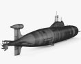 Підводний човен проєкту 971 «Щука-Б» 3D модель