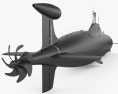 Підводний човен проєкту 971 «Щука-Б» 3D модель