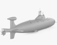 Akula-class submarino Modelo 3D