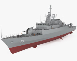 Alvand-class frigate 3D model