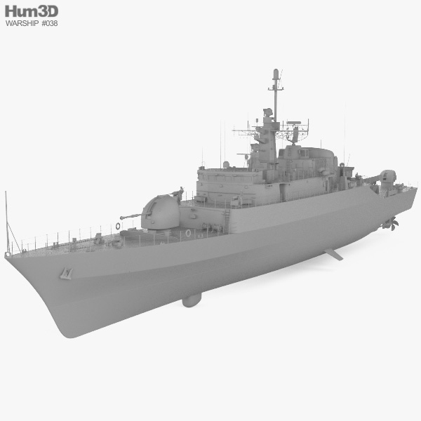 Alvand-class frigate 3D model - Ship on Hum3D