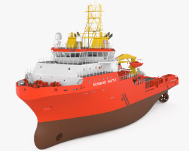 Anchor handling tug supply vessel 3D model