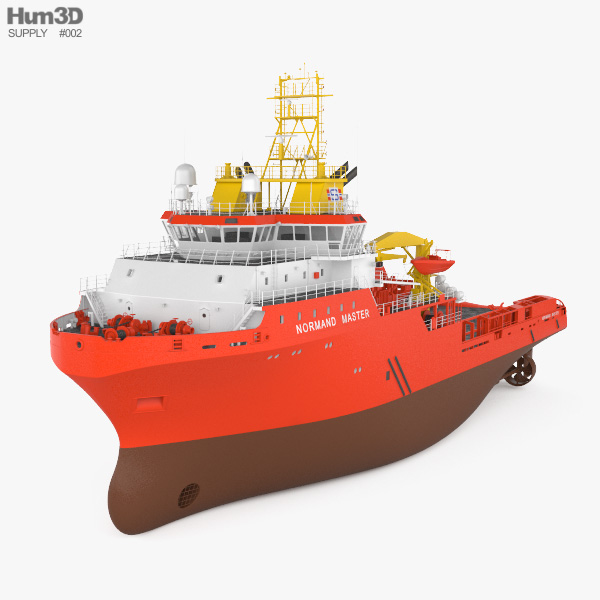 Anchor handling tug supply vessel Modello 3D