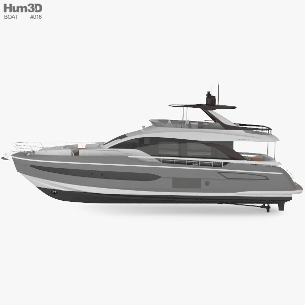 azimut yacht 3d model