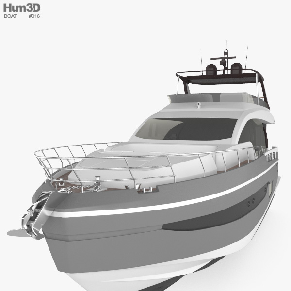 azimut yacht 3d model