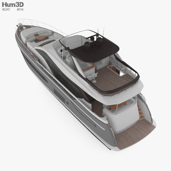 azimut yacht 3d model