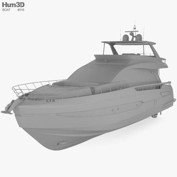 azimut yacht 3d model