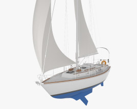 BRISTOL 35.5 Sailboat 3D-Modell