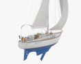 BRISTOL 35.5 Sailboat 3d model