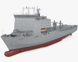Bay-class landing ship 3D model