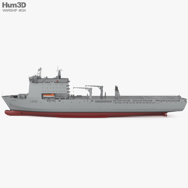 Bay-class landing ship 3D model - Ship on Hum3D