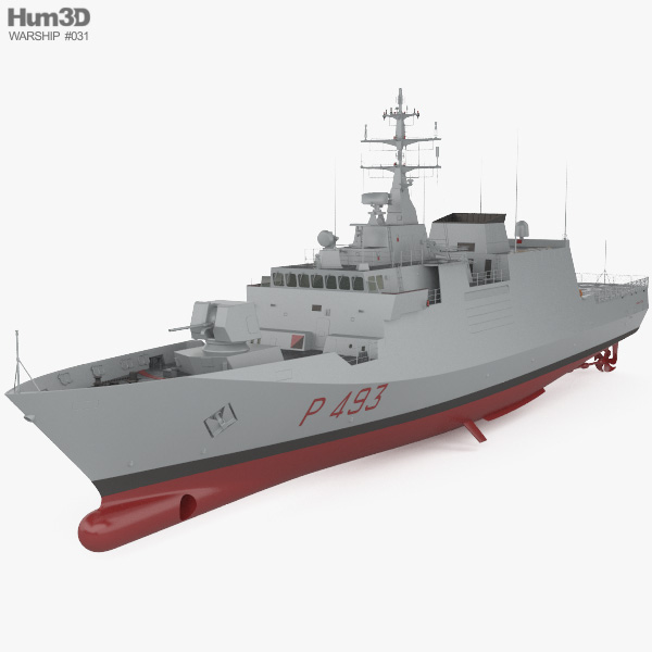 Comandanti-class patrol boat 3D model