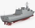 司令級巡邏艦 3D模型
