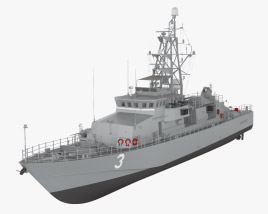 飓风级沿海 巡邏艇 3D模型