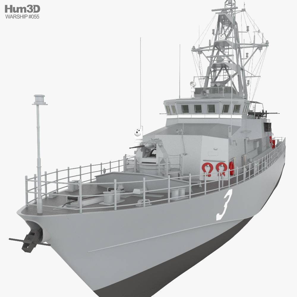 Cyclone-class patrol boat 3D model - Ship on Hum3D