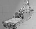 FREMM frigate 3d model