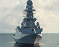 Classe FREMM Fregata Modello 3D