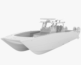 Freeman 47 Fishing Boat Modello 3D