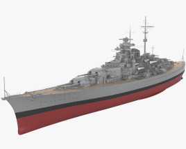 Bismarck cuirassé Modèle 3D