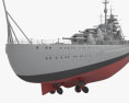 German battleship Bismarck 3d model