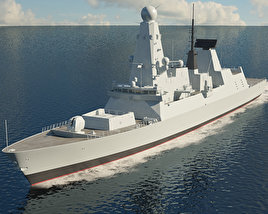 HMS Daring D32 3D model