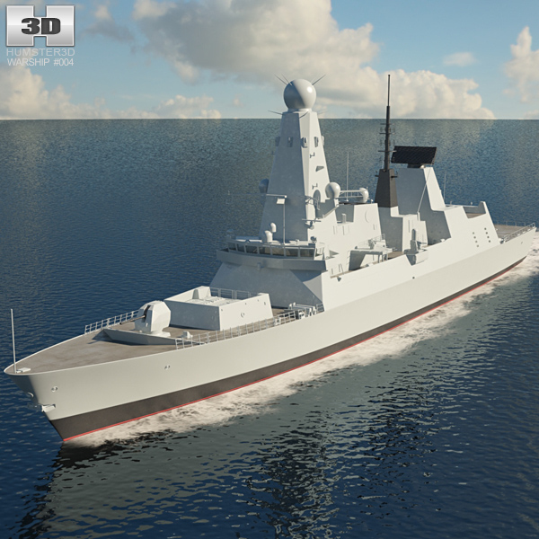 HMS Daring D32 3D model