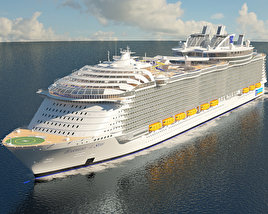 Harmony of the Seas cruise ship 3D model
