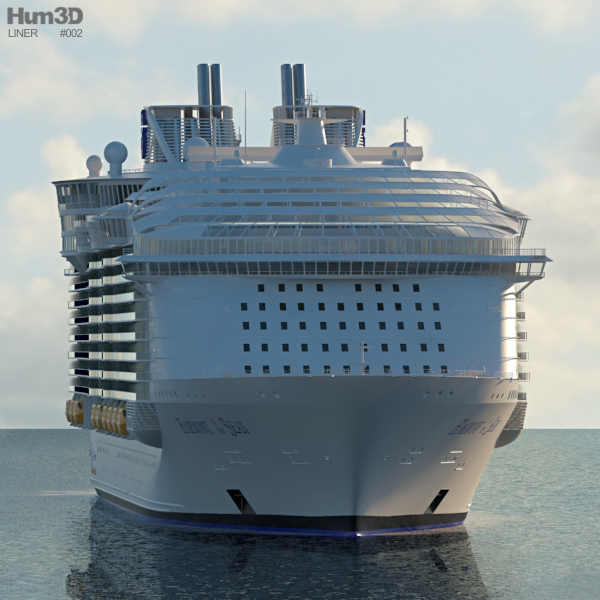 Harmony of the Seas cruise ship 3D model - Ship on Hum3D