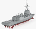 Hobart-class destroyer Modèle 3d