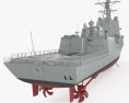 Hobart-class destroyer Modèle 3d