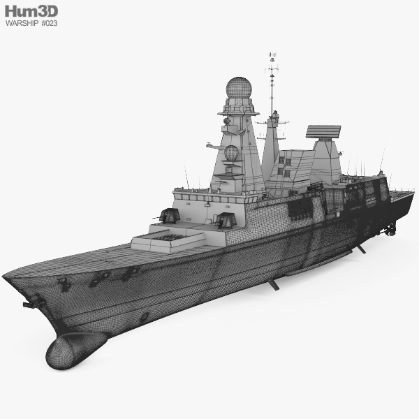 Horizon-class frigate 3D model - Ship on Hum3D