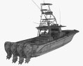 Hydra Sport 53 遊艇 3D模型