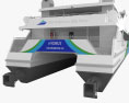 Hydrus Catamarán Modelo 3D