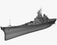 Iowa-class battleship 3d model
