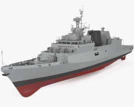 Корвет типу Каморт 3D модель