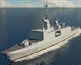 La-Fayette-Klasse Fregatte 3D-Modell