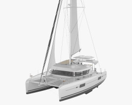 Lagoon 42 catamaran 3D 모델 